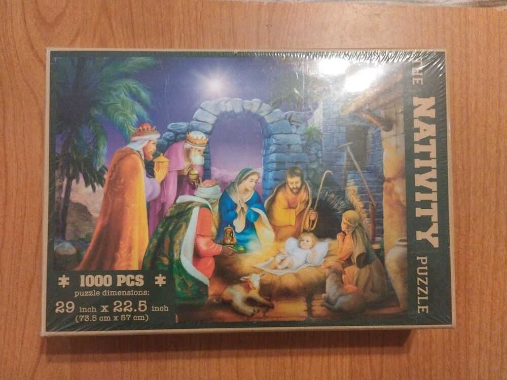 Gemstone The Nativity Puzzle 1000 pieces 29"x22.5" New & Sealed Jigsaw Puzzle